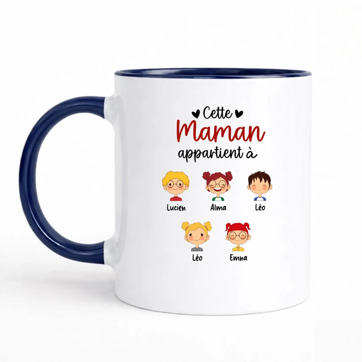 Mug personnalisée | Cette maman appartient à