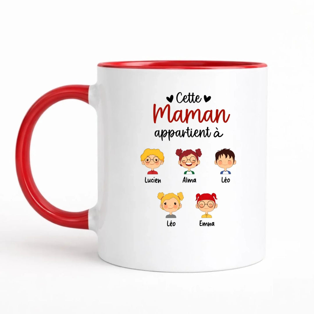 Mug personnalisée | Cette maman appartient à
