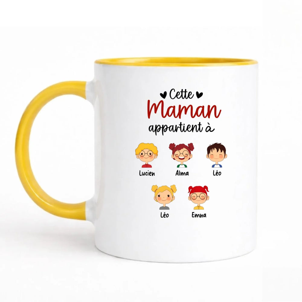 Mug personnalisée | Cette maman appartient à