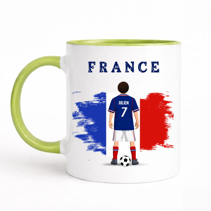 Mug Personnalisée - Foot Mug 325ml Sans Perspective | Style 1 / Vert / 325ml