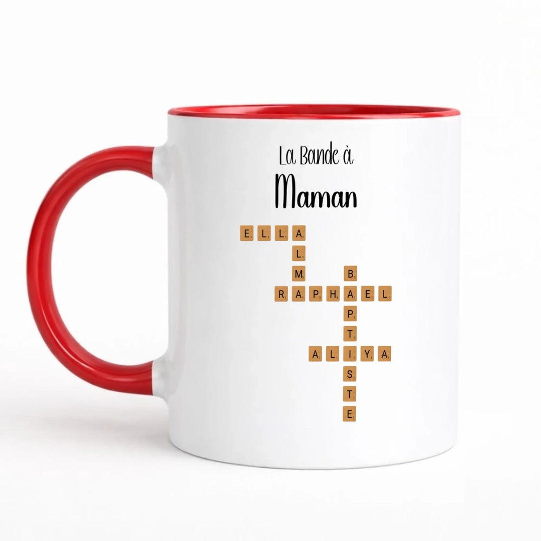 Mug Scrabble personnalisé - La bande à mamie