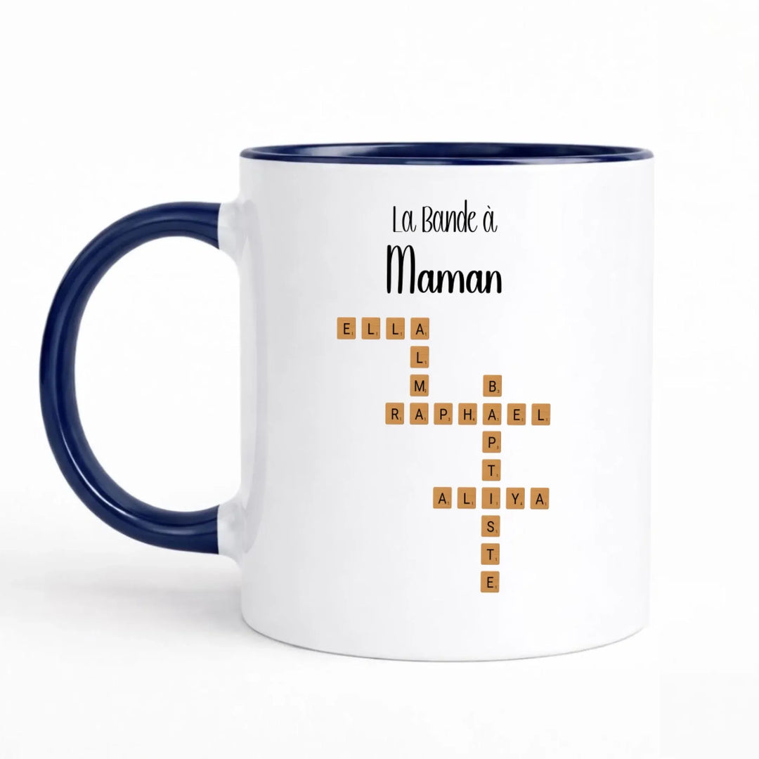 Mug Scrabble personnalisé - La bande à mamie