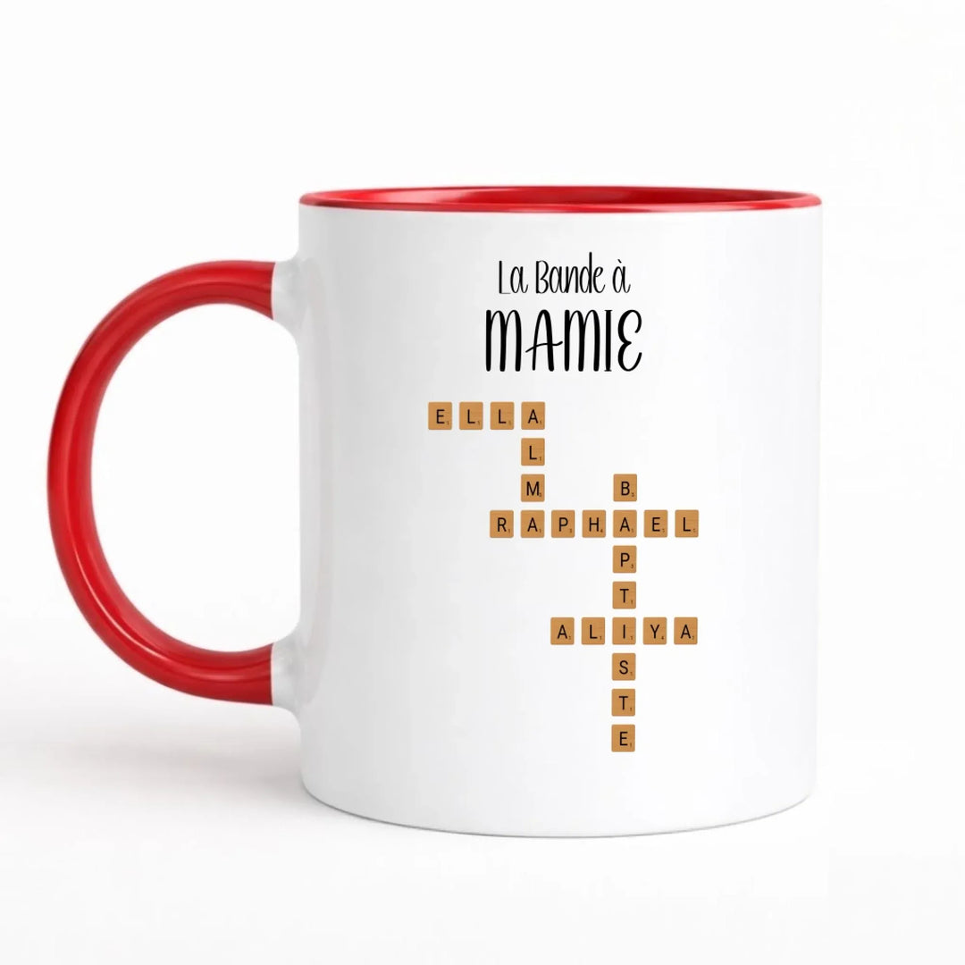 Mug Scrabble personnalisé - La bande à mamie