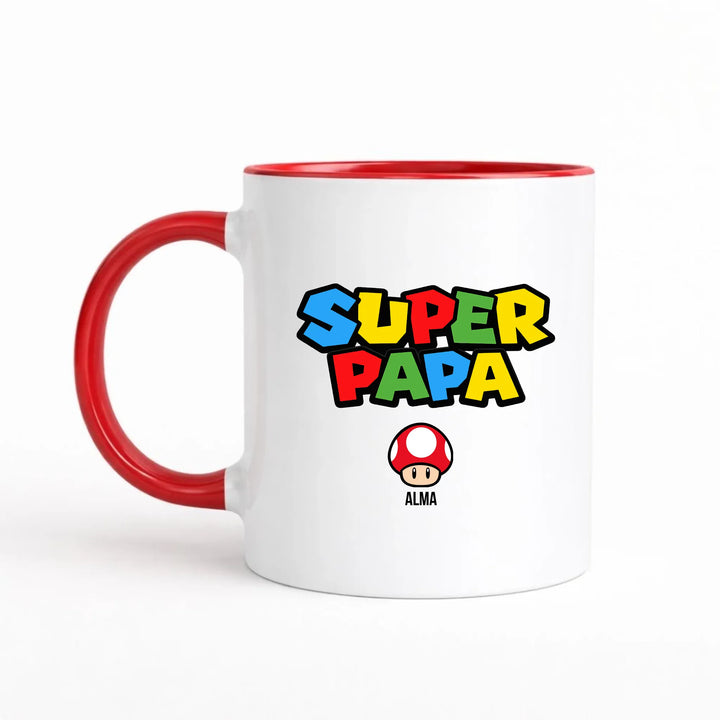 Mug Super Papa Mug 325ml Gelato / Rouge / 325ml