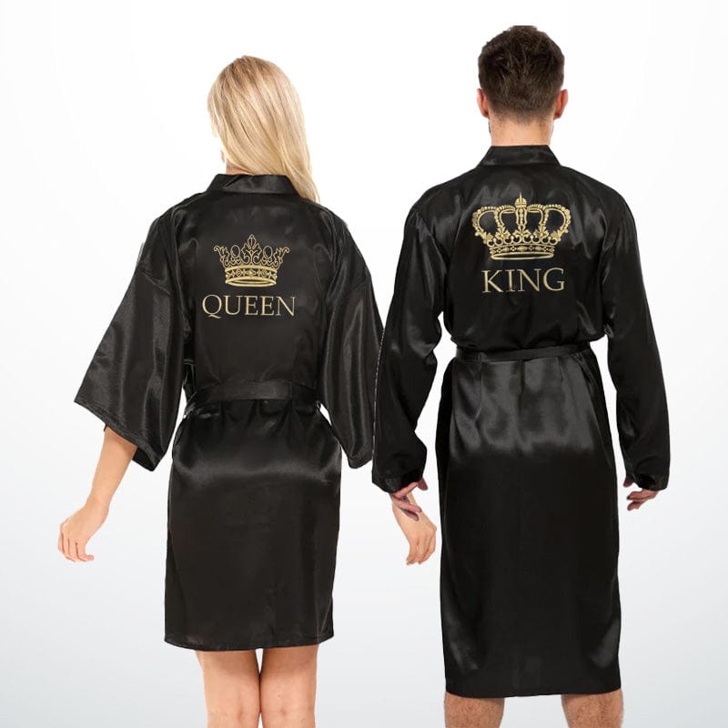 Peignoir Couple King Queen (Satin)