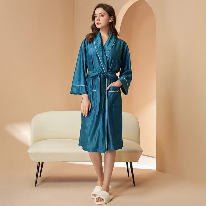 Peignoir Couple Mariage Bleu / Elle / M 40-60KG