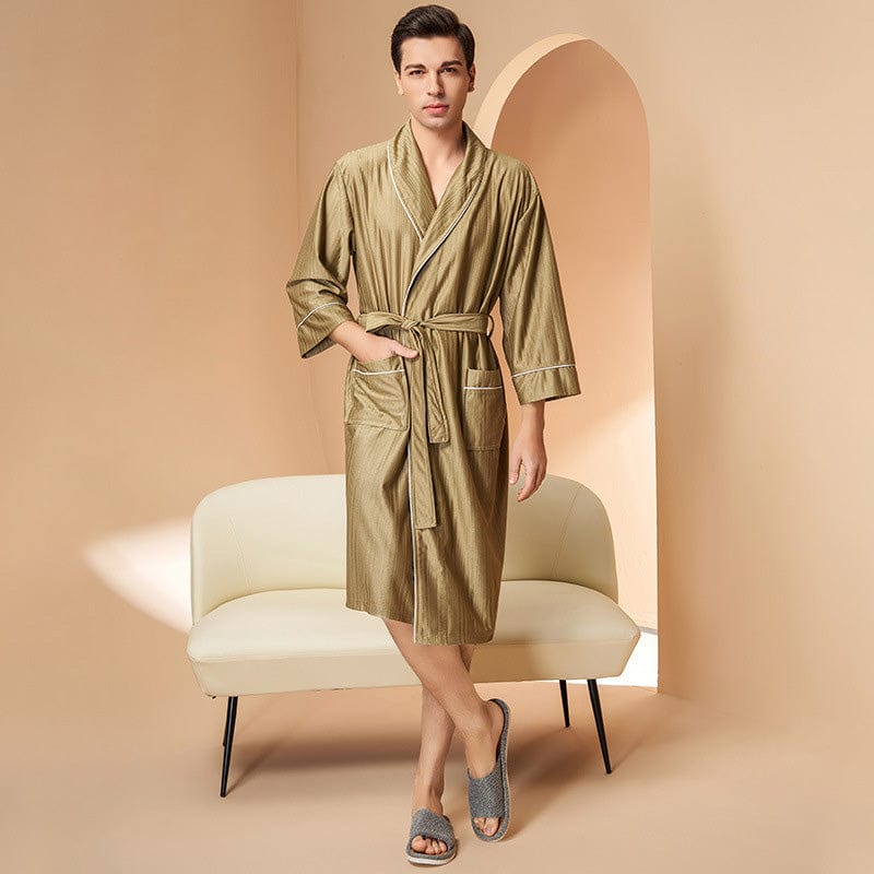Peignoir Couple Mariage Champagne / Lui / M 40-60KG