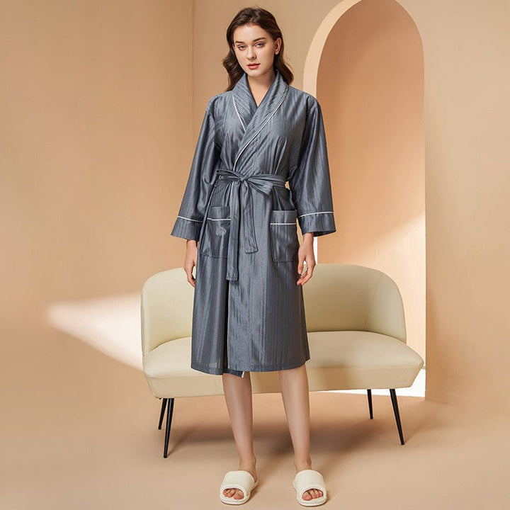 Peignoir Couple Mariage Gris / Elle / M 40-60KG