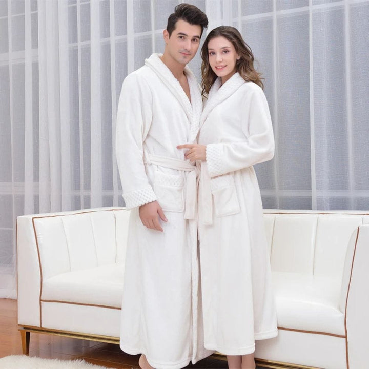Peignoir Couple (Polaire) Ivoire / M