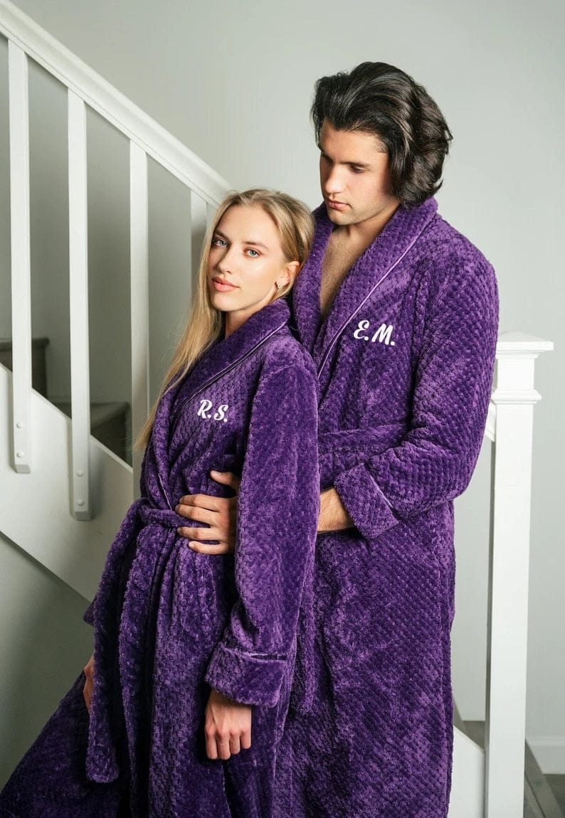 Peignoir couple on sale king queen