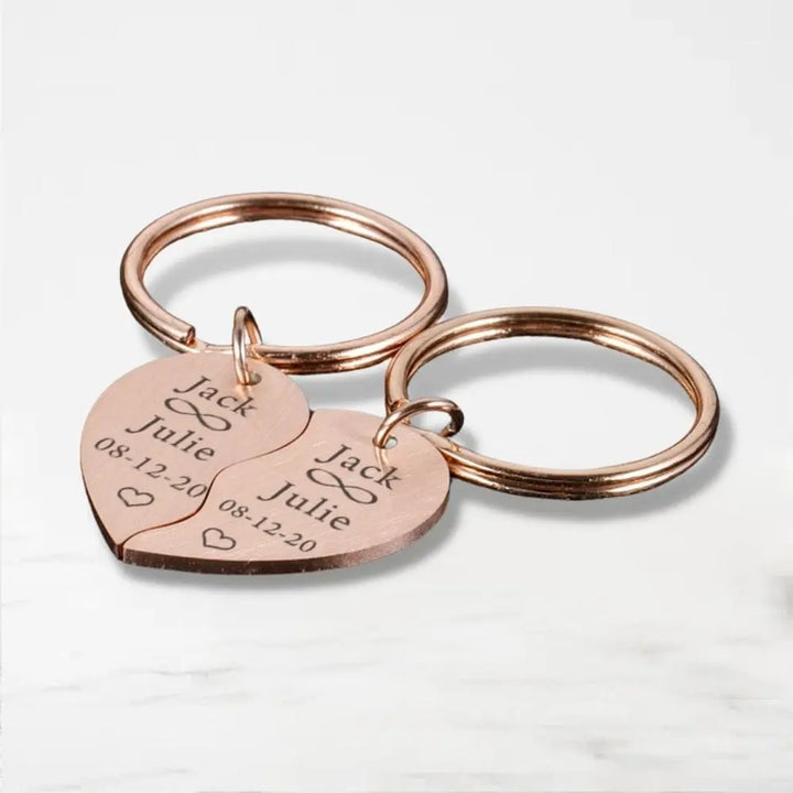 Porte-Clé Coeur Brisé (Personnalisé)