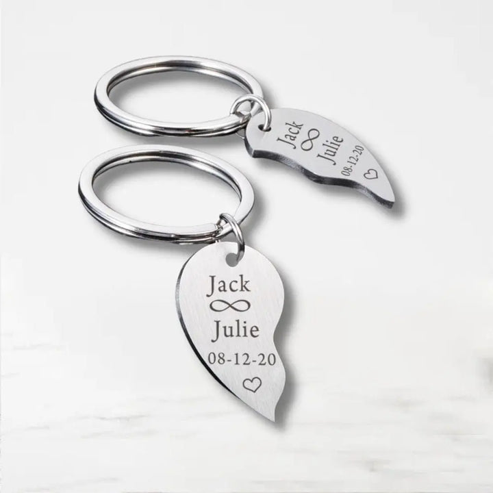 Porte-Clé Coeur Brisé (Personnalisé)