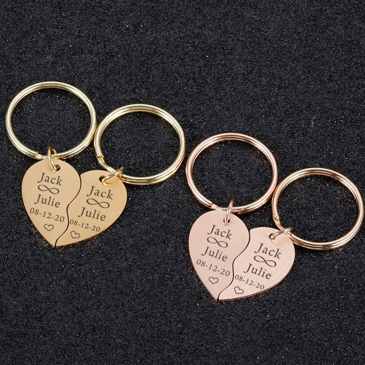 Porte-Clé Coeur Brisé (Personnalisé)