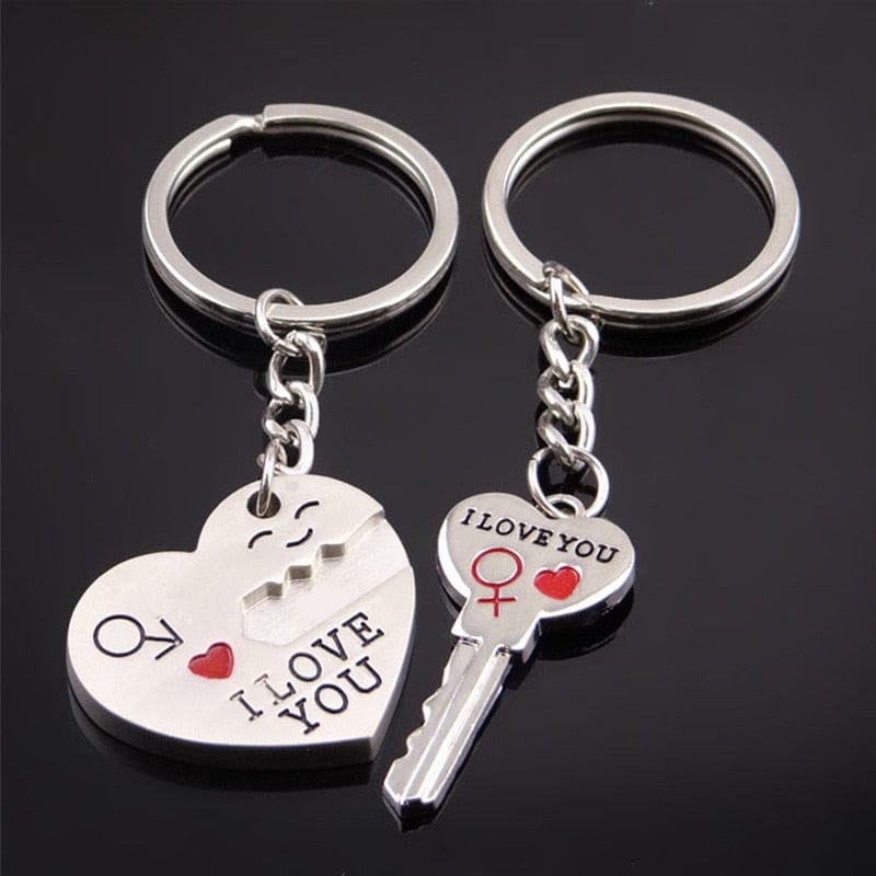 Porte Clés Amour (À Partager) Argent