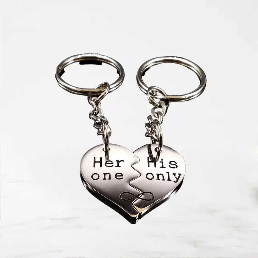 Porte Clés His Et Her Argent