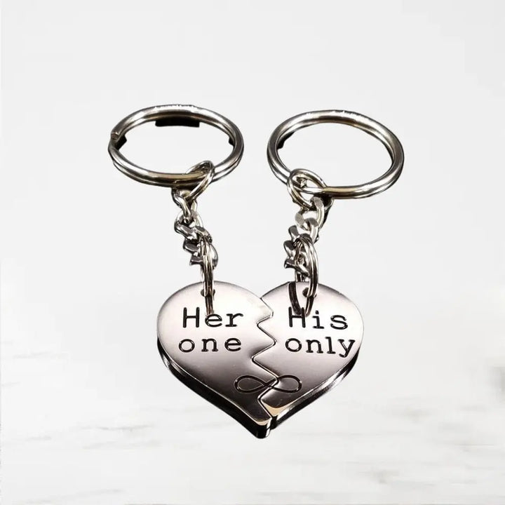 Porte Clés His Et Her Argent