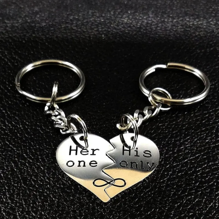 Porte Clés His Et Her Argent