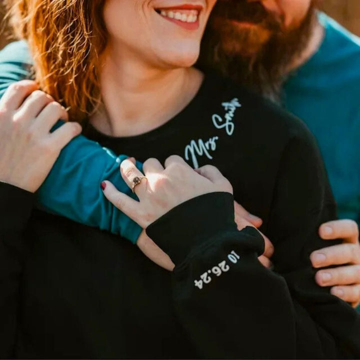 Pull Brodé Personnalisé Couple
