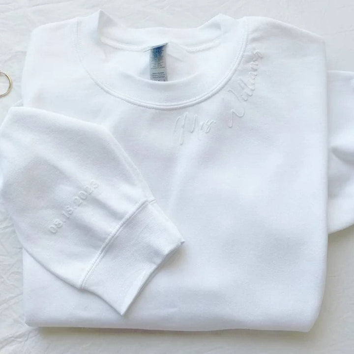 Pull Brodé Personnalisé Couple