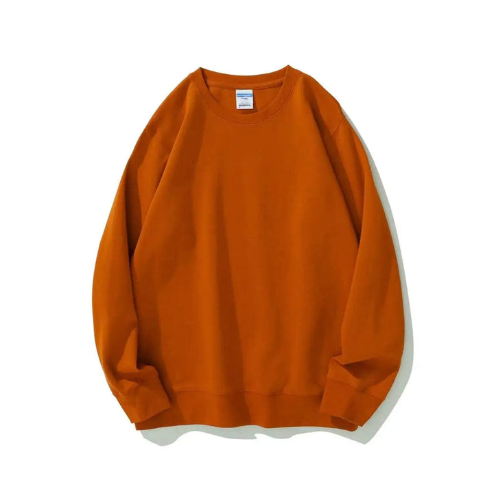Pull Brodé Personnalisé Couple Orange / S