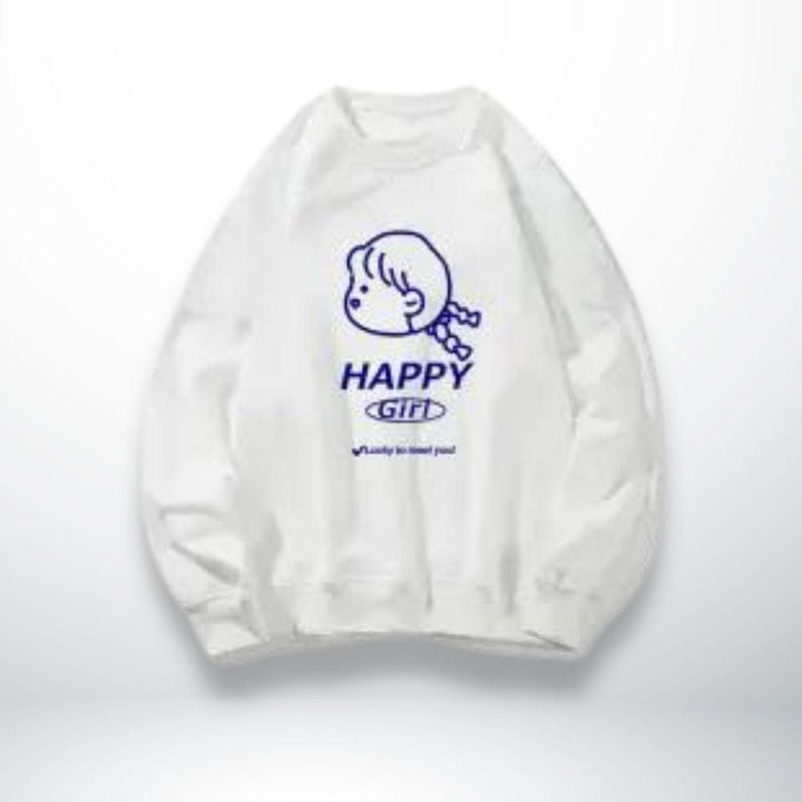 Pull Couple Accorder Blanc-Happy / XXS