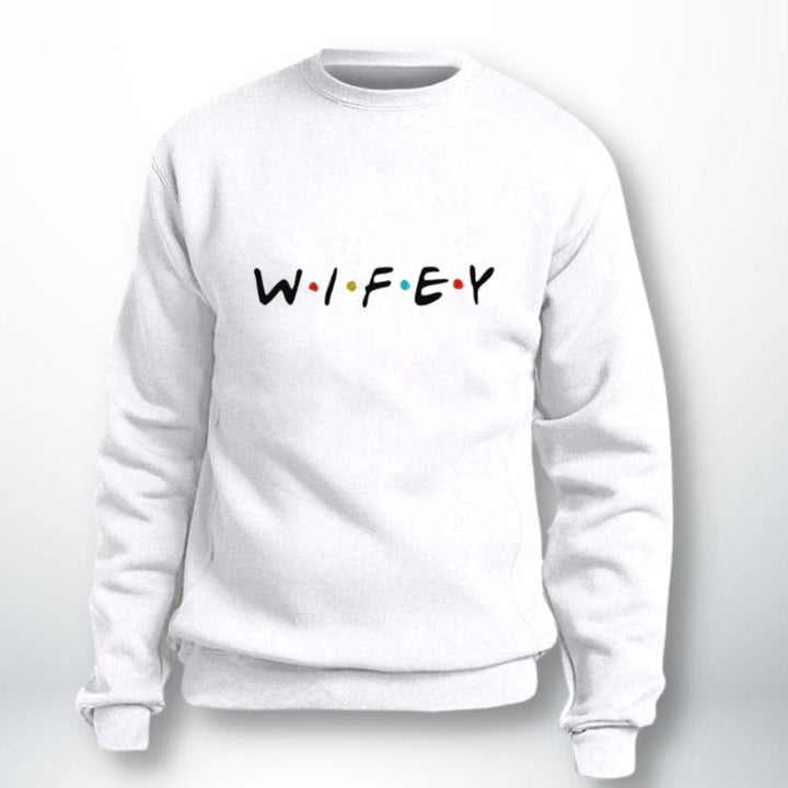 Pull Couple Assorti (Hubby & Wifey) Blanc-Wifey / XXS