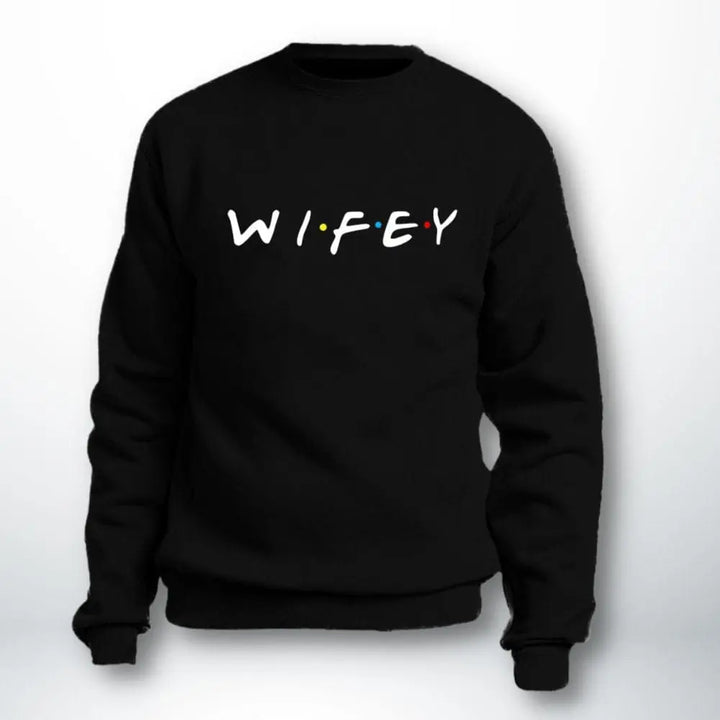 Pull Couple Assorti (Hubby & Wifey) Noir-Wifey / XXS