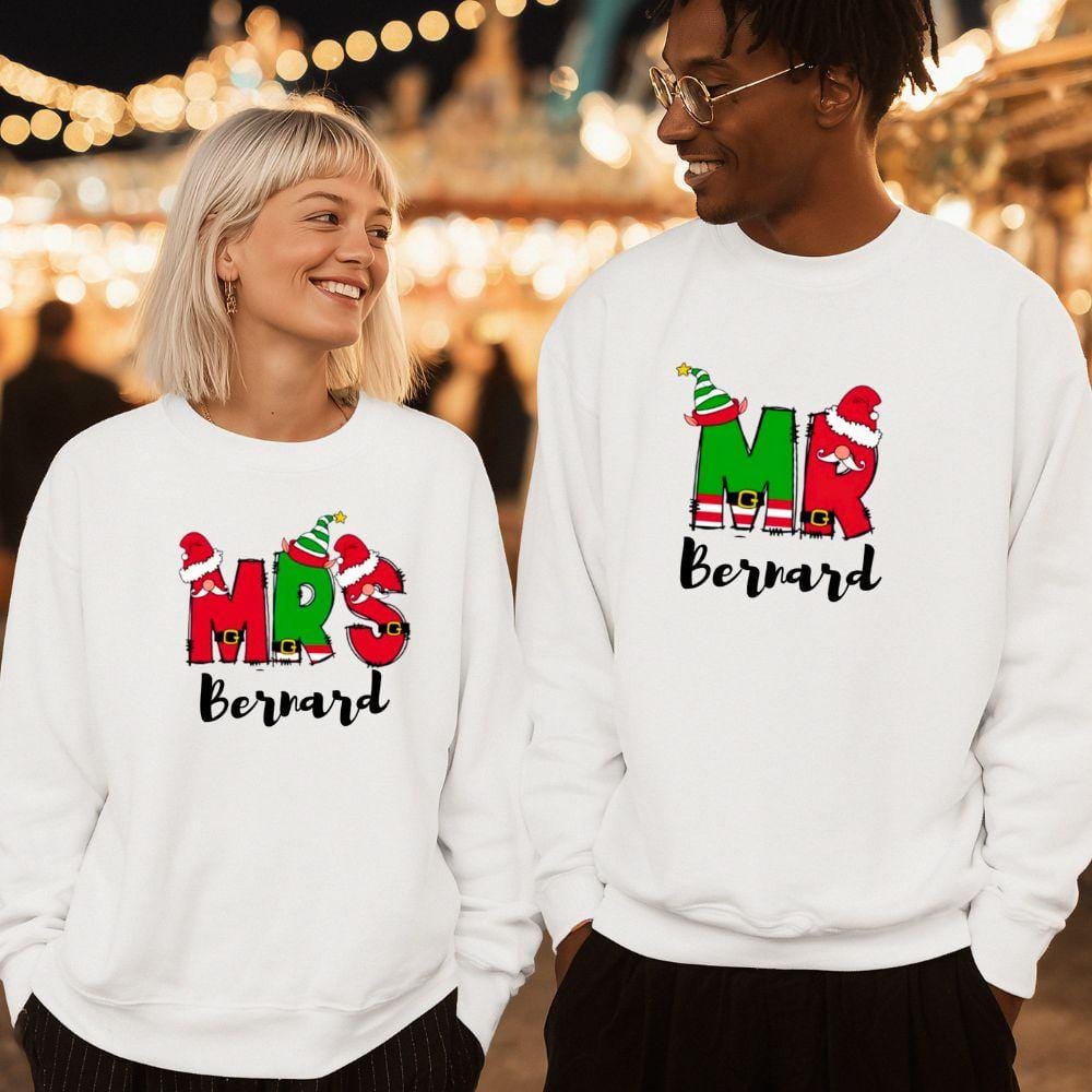 Pull Couple Assorti Mr Mrs