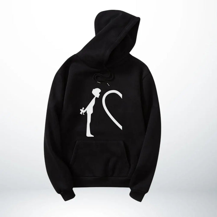 Pull Couple Coeur Noir Pour Lui / S