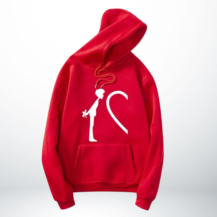 Pull Couple Coeur Rouge Pour Lui / S