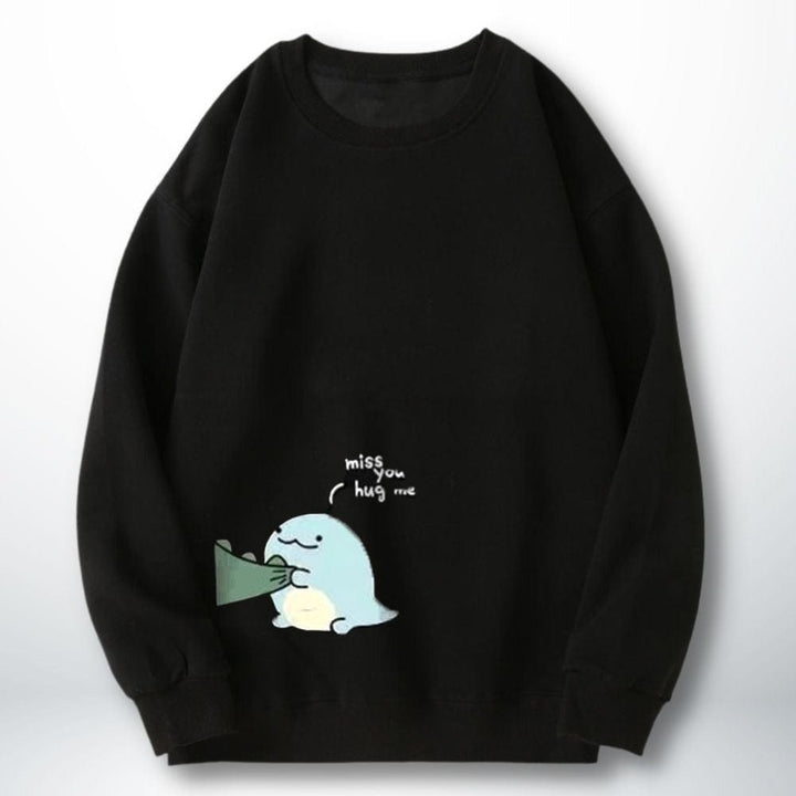 Pull Couple Dinosaure Noir-1 / XXS