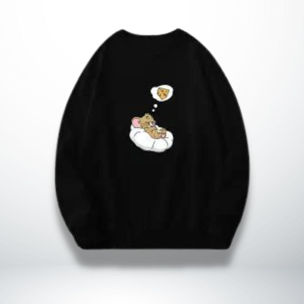 Pull Couple Drôle Noir-Jerry / XXS