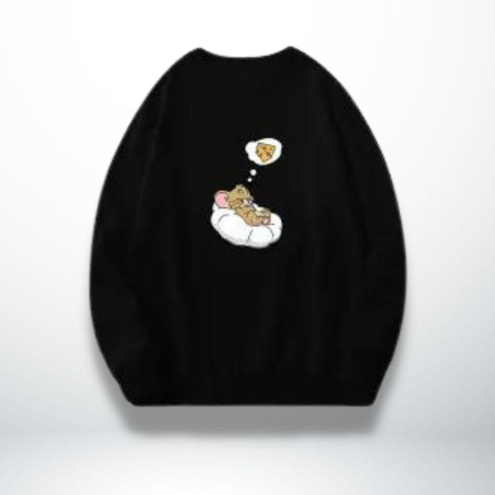 Pull Couple Drôle Noir-Jerry / XXS
