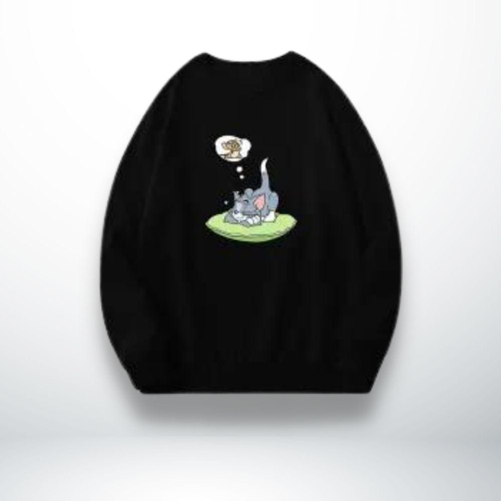 Pull Couple Drôle Noir-Tom / XXS