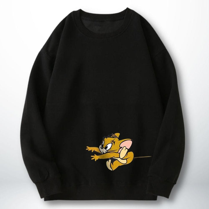 Pull Couple Tom Et Jerry Noir-Jerry / XXS