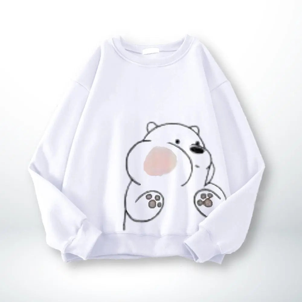 Pull Couple Unisex Blanc-1 / XXS