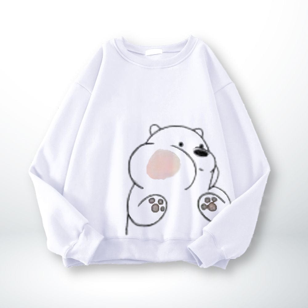 Pull Couple Unisex Blanc-1 / XXS