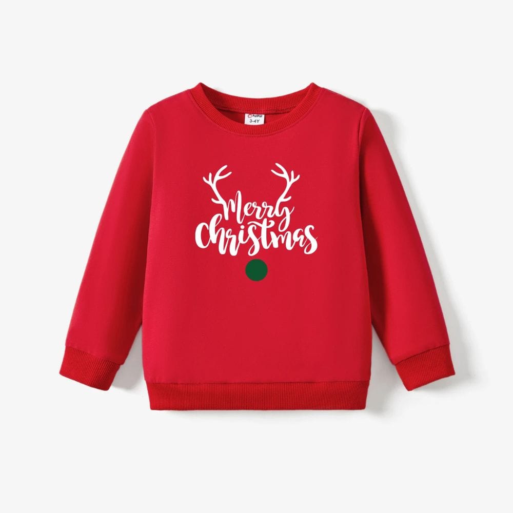 Pull De Noel bébé Et Parents Red / Enfant 2Ans