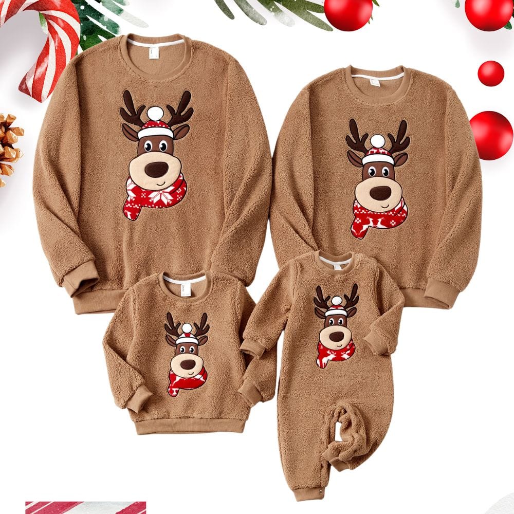 Pull De Noel Collection Famille Papa-XL / Marron