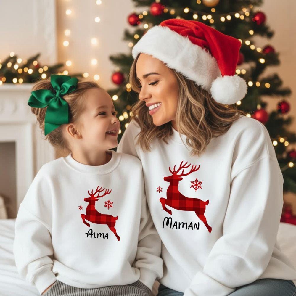 Pull De Noel Famille Avec Bébé