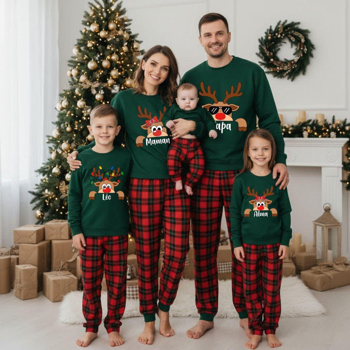 Pull De Noel Famille Moche