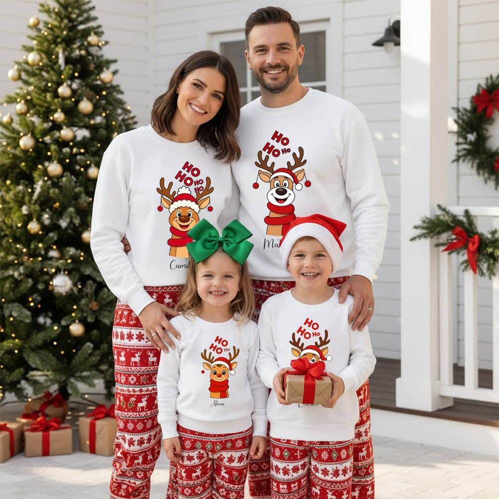 Pull de Noel famille personnalisé