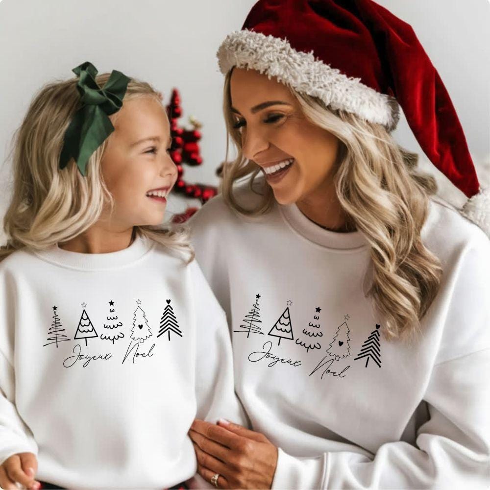 Pull De Noel mère Fille