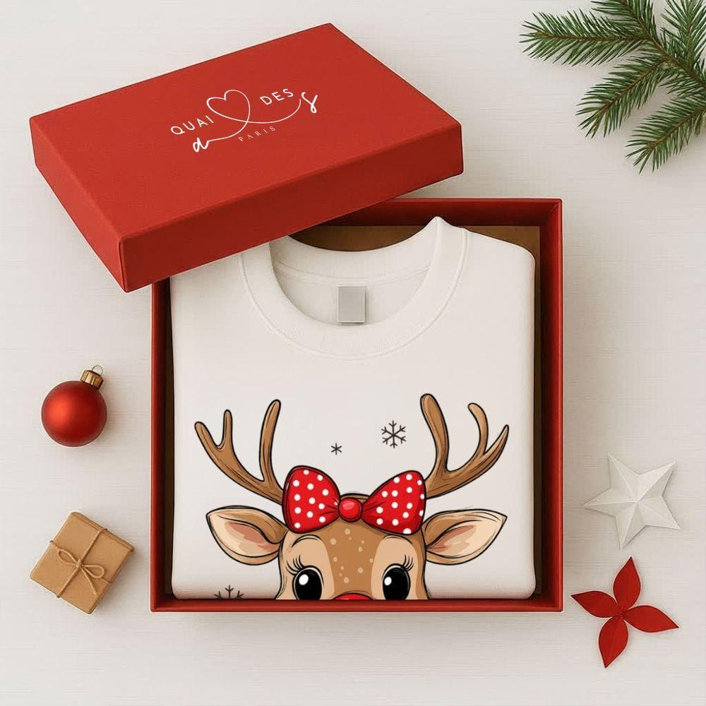 Pull De Noel mère Fils