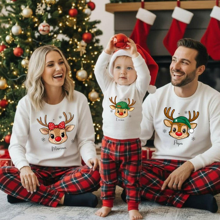 Pull De Noel mère Fils
