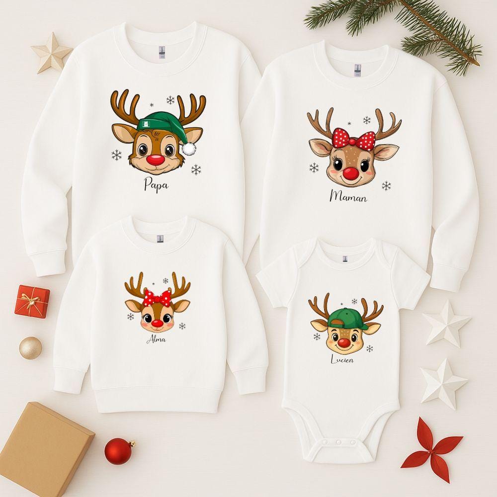 Pull De Noel mère Fils