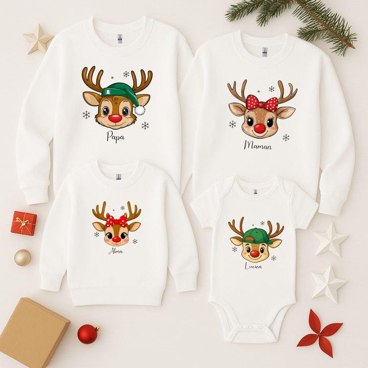 Pull De Noel mère Fils