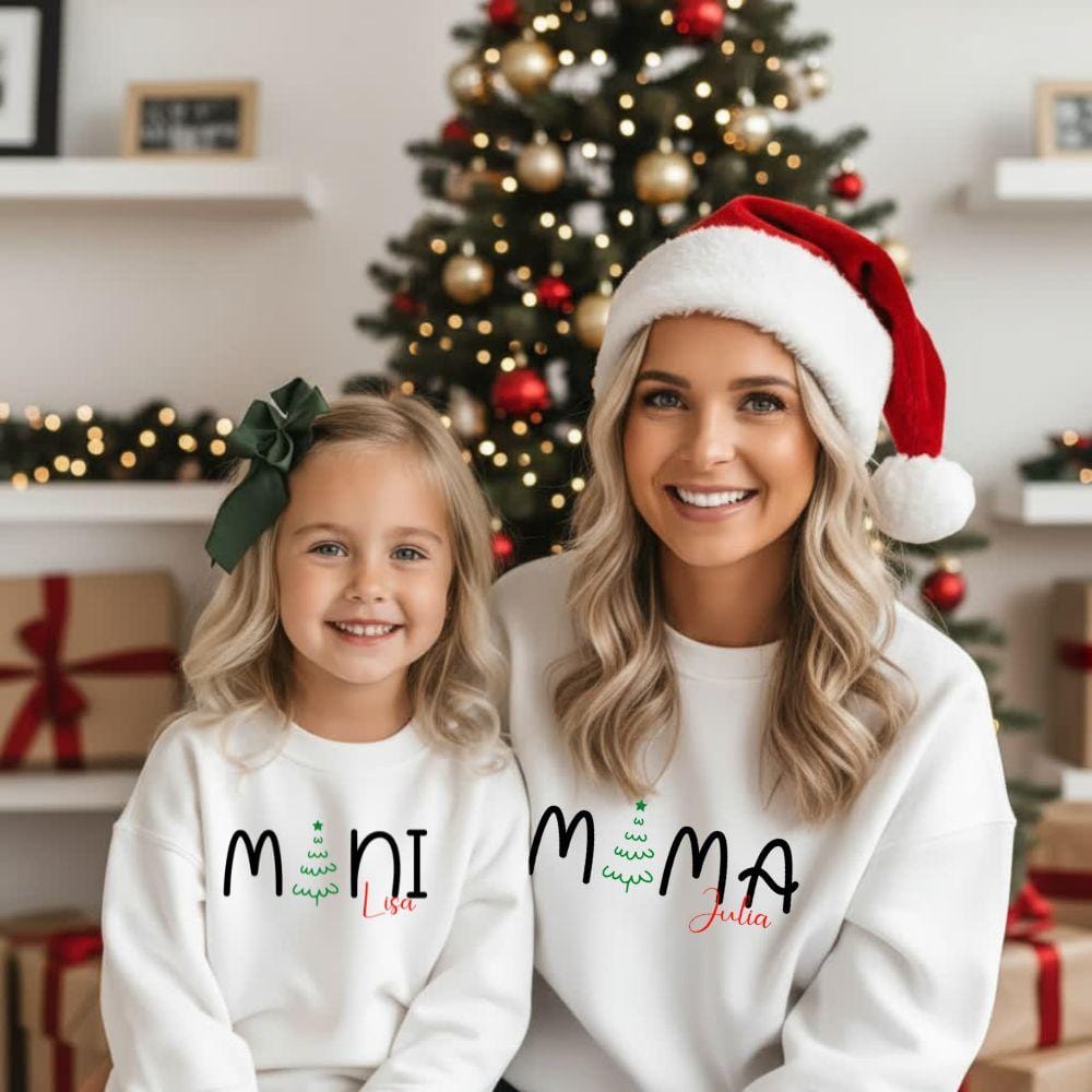 Pull de Noël parents enfants