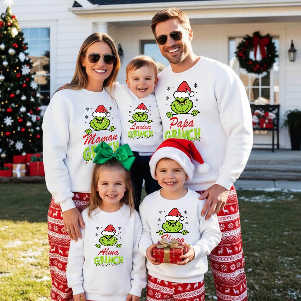 Pull Famille Noel Bébé Fille Maman Et Papa