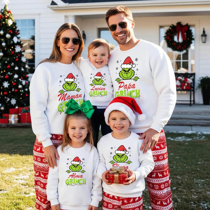 Pull Famille Noel Bébé Fille Maman Et Papa